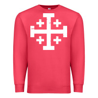 Cardinal crusader cross of jerusalem Premium Sweatshirt - linhVisuals
