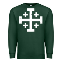 Crusader Cross Of Jerusalem Premium Sweatshirt | Teevron