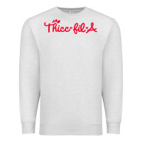 Oatmeal Heather women funny thicc thick fil a curvy women girlfriend premium t shirt Premium Sweatshirt - linhVisuals