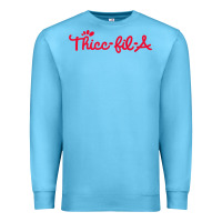 Ocean Blue women funny thicc thick fil a curvy women girlfriend premium t shirt Premium Sweatshirt - linhVisuals