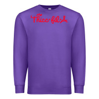 Purple women funny thicc thick fil a curvy women girlfriend premium t shirt Premium Sweatshirt - linhVisuals