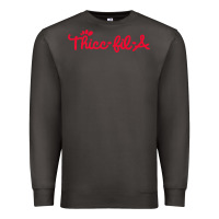 Smoke women funny thicc thick fil a curvy women girlfriend premium t shirt Premium Sweatshirt - linhVisuals