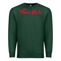 Sports Green women funny thicc thick fil a curvy women girlfriend premium t shirt Premium Sweatshirt - linhVisuals