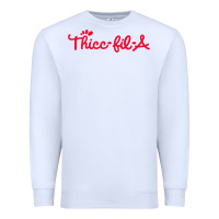 White women funny thicc thick fil a curvy women girlfriend premium t shirt Premium Sweatshirt - linhVisuals