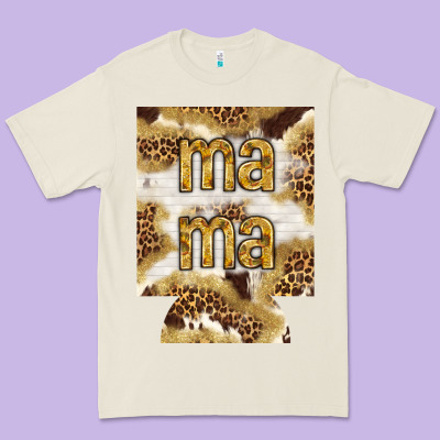 Mama With Leopard And Cowhide Regular Can Cooler Premium Tee Designed By Howdyjamesfarm