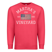 Cardinal martha's vineyard massachusetts american flag usa vintage pullover hoo Premium Sweatshirt - linhVisuals