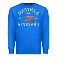 True Royal martha's vineyard massachusetts american flag usa vintage pullover hoo Premium Sweatshirt - linhVisuals