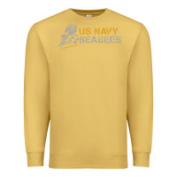 Antique Gold us navy seabees we build, we fight us navy sweatshirt Premium Sweatshirt - linhVisuals