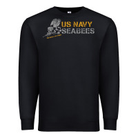 Black us navy seabees we build, we fight us navy sweatshirt Premium Sweatshirt - linhVisuals