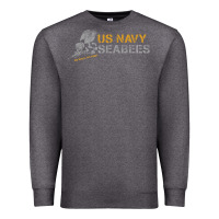 Charcoal Heather us navy seabees we build, we fight us navy sweatshirt Premium Sweatshirt - linhVisuals