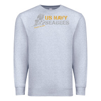 Heather Grey us navy seabees we build, we fight us navy sweatshirt Premium Sweatshirt - linhVisuals