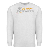 Oatmeal Heather us navy seabees we build, we fight us navy sweatshirt Premium Sweatshirt - linhVisuals