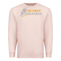 Pale Pink us navy seabees we build, we fight us navy sweatshirt Premium Sweatshirt - linhVisuals