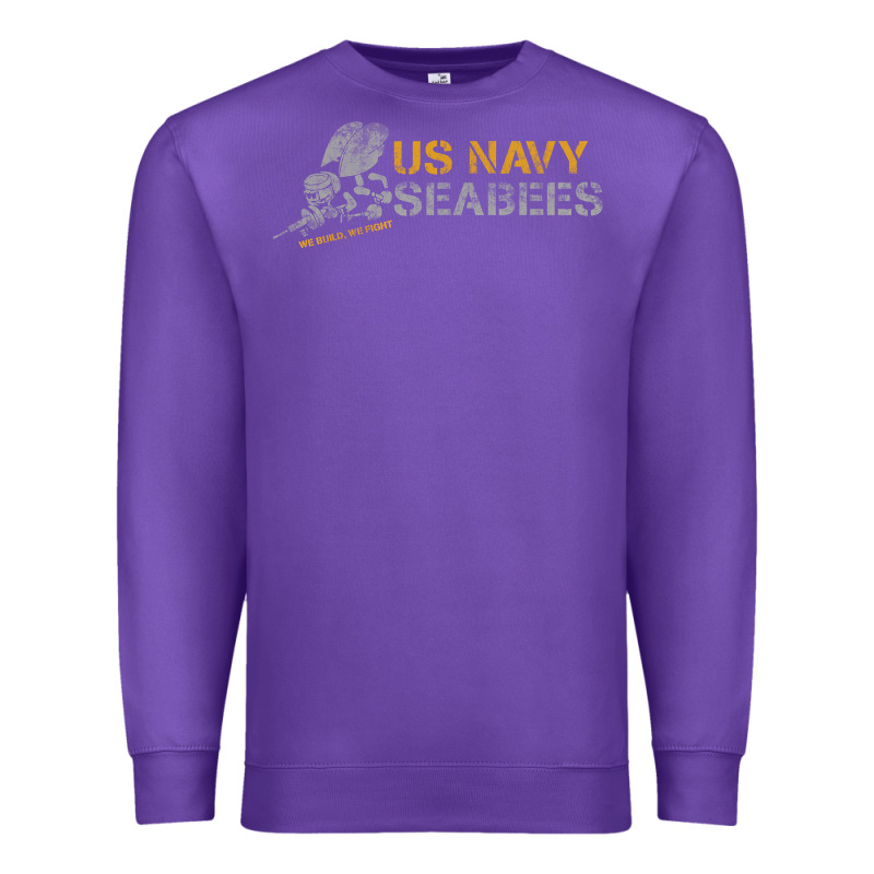Us Navy Seabees We Build, We Fight Us Navy Sweatshirt Premium Sweatshirt by linhVisuals | Teevron