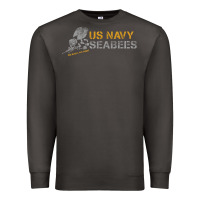 Smoke us navy seabees we build, we fight us navy sweatshirt Premium Sweatshirt - linhVisuals