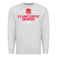 Dove Grey us army corps of engineers (usace) pullover hoodie Premium Sweatshirt - linhVisuals