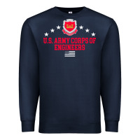 Navy us army corps of engineers (usace) pullover hoodie Premium Sweatshirt - linhVisuals