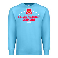 Ocean Blue us army corps of engineers (usace) pullover hoodie Premium Sweatshirt - linhVisuals