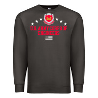 Smoke us army corps of engineers (usace) pullover hoodie Premium Sweatshirt - linhVisuals