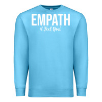 Ocean Blue empath i feel you gift for empathetic person empathy pullover hoodie Premium Sweatshirt - linhVisuals