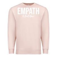 Pale Pink empath i feel you gift for empathetic person empathy pullover hoodie Premium Sweatshirt - linhVisuals