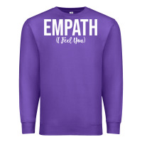 Purple empath i feel you gift for empathetic person empathy pullover hoodie Premium Sweatshirt - linhVisuals