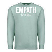 Seafoam empath i feel you gift for empathetic person empathy pullover hoodie Premium Sweatshirt - linhVisuals