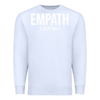 White empath i feel you gift for empathetic person empathy pullover hoodie Premium Sweatshirt - linhVisuals
