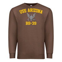 Chestnut uss arizona bb 39 battleship t shirt Premium Sweatshirt - linhVisuals
