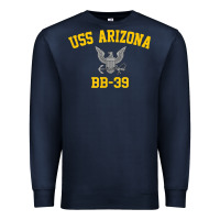 Navy uss arizona bb 39 battleship t shirt Premium Sweatshirt - linhVisuals