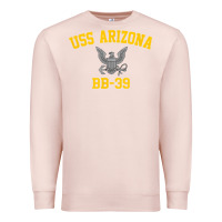 Pale Pink uss arizona bb 39 battleship t shirt Premium Sweatshirt - linhVisuals