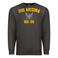 Smoke uss arizona bb 39 battleship t shirt Premium Sweatshirt - linhVisuals