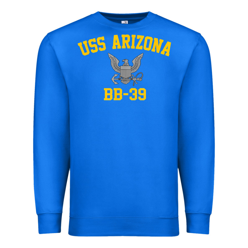 Uss Arizona Bb 39 Battleship T Shirt Premium Sweatshirt by linhVisuals | Teevron