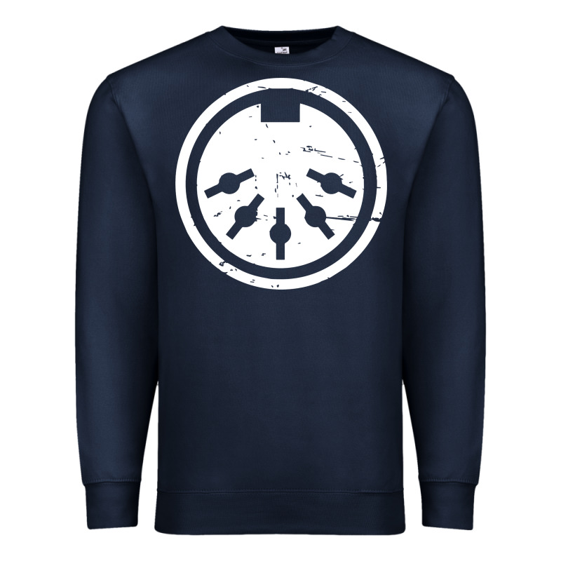 Distressed Midi Plug Synthesizer Premium Sweatshirt by linhVisuals | Teevron