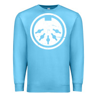 Ocean Blue distressed midi plug synthesizer Premium Sweatshirt - linhVisuals