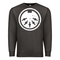 Smoke distressed midi plug synthesizer Premium Sweatshirt - linhVisuals