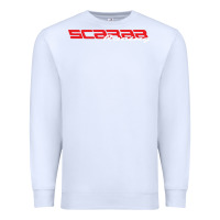 White SCARAB RACING BOATS Premium Sweatshirt - linhVisuals