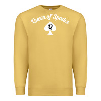 Antique Gold queen of spades clothes for women   qos tee t shirt Premium Sweatshirt - linhVisuals