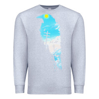 Heather Grey raven t  shirt the raven t  shirt Premium Sweatshirt - linhVisuals