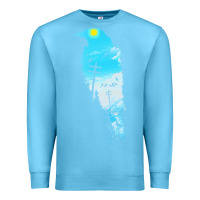 Ocean Blue raven t  shirt the raven t  shirt Premium Sweatshirt - linhVisuals