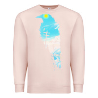 Pale Pink raven t  shirt the raven t  shirt Premium Sweatshirt - linhVisuals