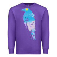 Purple raven t  shirt the raven t  shirt Premium Sweatshirt - linhVisuals