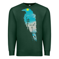 Sports Green raven t  shirt the raven t  shirt Premium Sweatshirt - linhVisuals