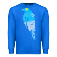 True Royal raven t  shirt the raven t  shirt Premium Sweatshirt - linhVisuals