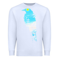 White raven t  shirt the raven t  shirt Premium Sweatshirt - linhVisuals