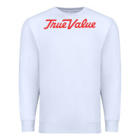White True Value Merchandise Premium Sweatshirt - linhVisuals