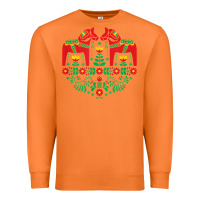 Carrot swedish dala horse folk art t shirt Premium Sweatshirt - linhVisuals