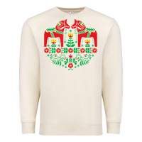 Sandshell swedish dala horse folk art t shirt Premium Sweatshirt - linhVisuals