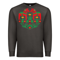 Smoke swedish dala horse folk art t shirt Premium Sweatshirt - linhVisuals