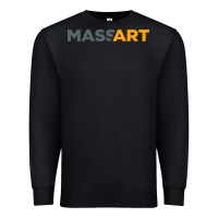 Black Massachusetts College of Art and Design Premium Sweatshirt - linhVisuals